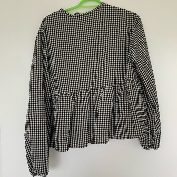 Gingham front tie blouse from Woo to See You - Picture 2 of 2